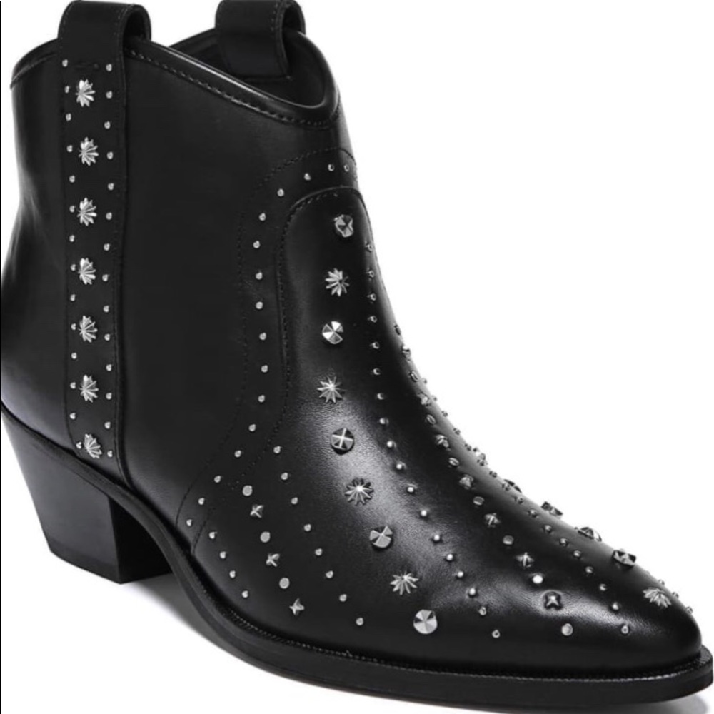 ❤️SOLD❤️ Sam Edelman Brian western ankle boot bootie stud - Picture 2 of 7